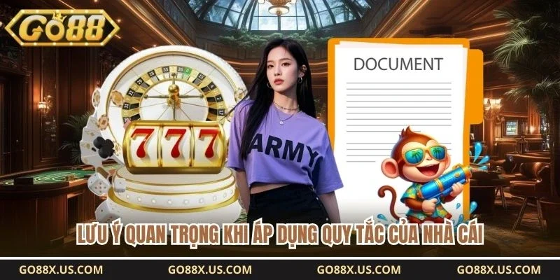 Lưu ý quan trọng khi áp dụng quy tắc của nhà cái